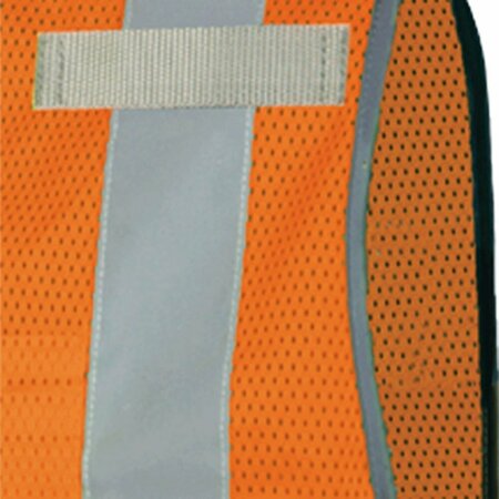Pioneer Multi Pocket Mesh Vest, Orange, 5XL V1024850U-5XL